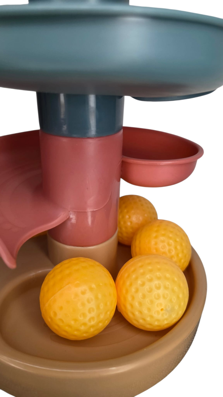 Jucărie interactivă circuit cu bile - 7 nivele, cu coș [2]