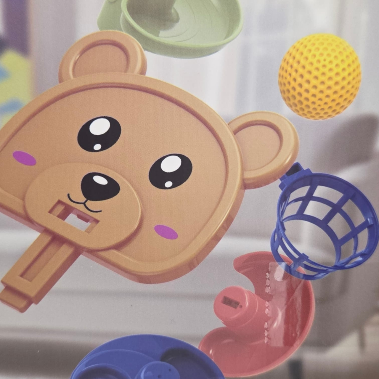 Jucărie interactivă circuit cu bile - 7 nivele, cu coș [4]