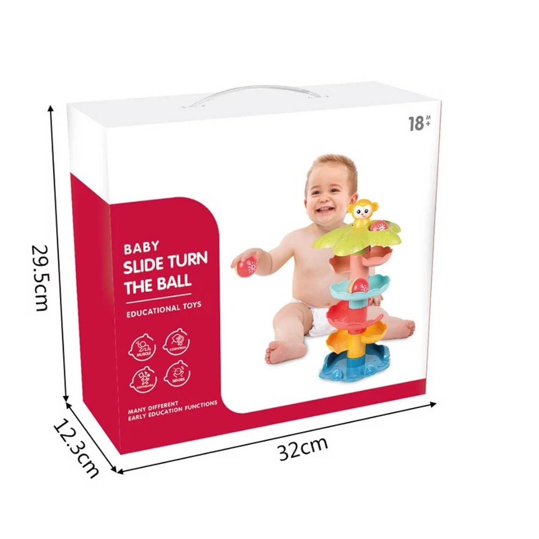 Jucărie interactivă circuit cu bile - animăluț, 6 nivele [4]