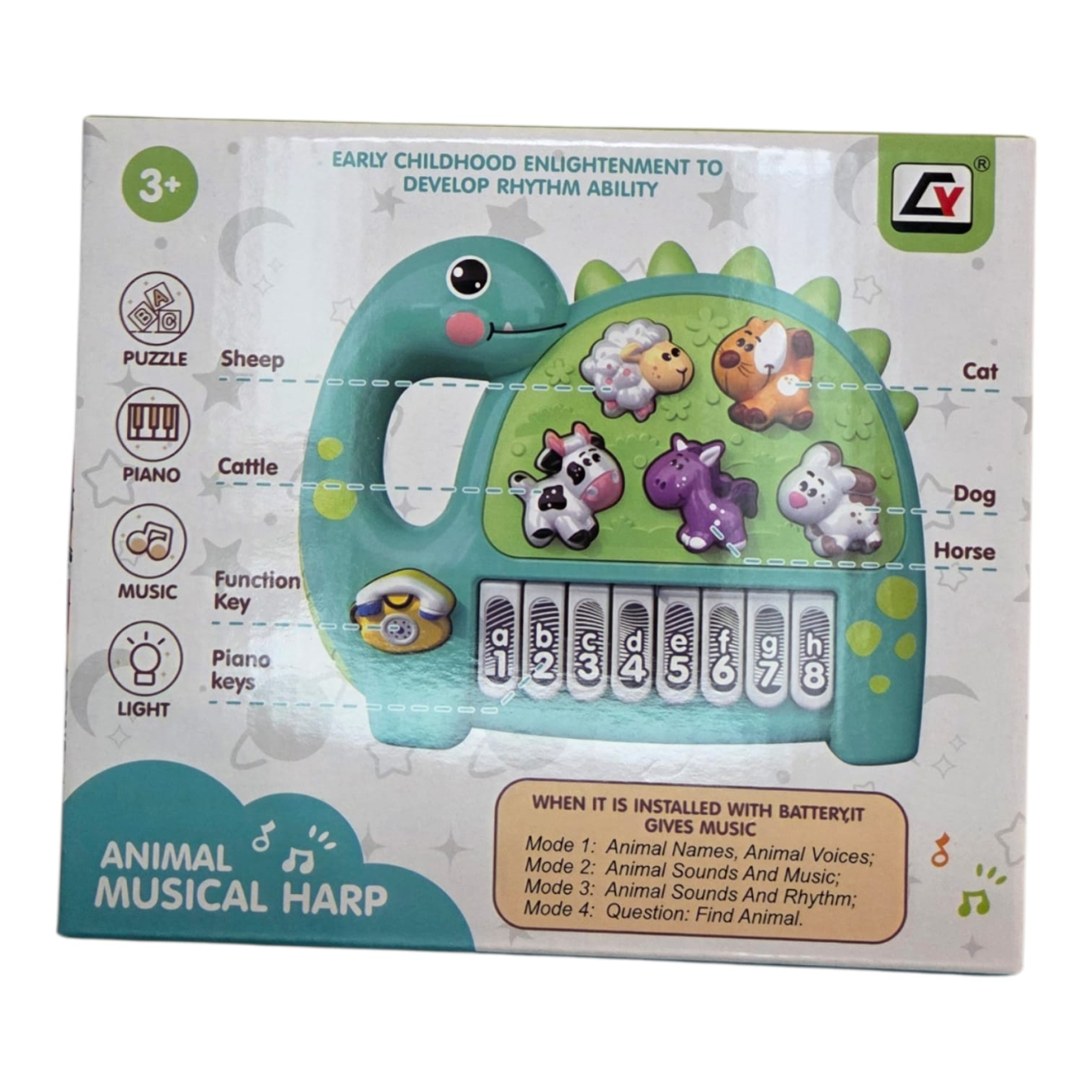 Orga Copii Evoora SoundBuddies – Jucărie Interactivă cu Sunete de Animale [4]