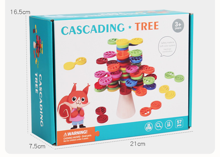 Jucărie Montessori din Lemn – Set de 56 de Piese pentru Construire, Echilibru și Dezvoltare Cognitivă [6]