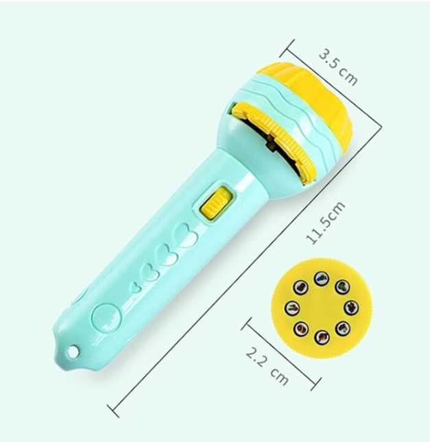 Lanternă cu proiector pentru copii – 6 discuri, 48 imagini proiectabile [4]