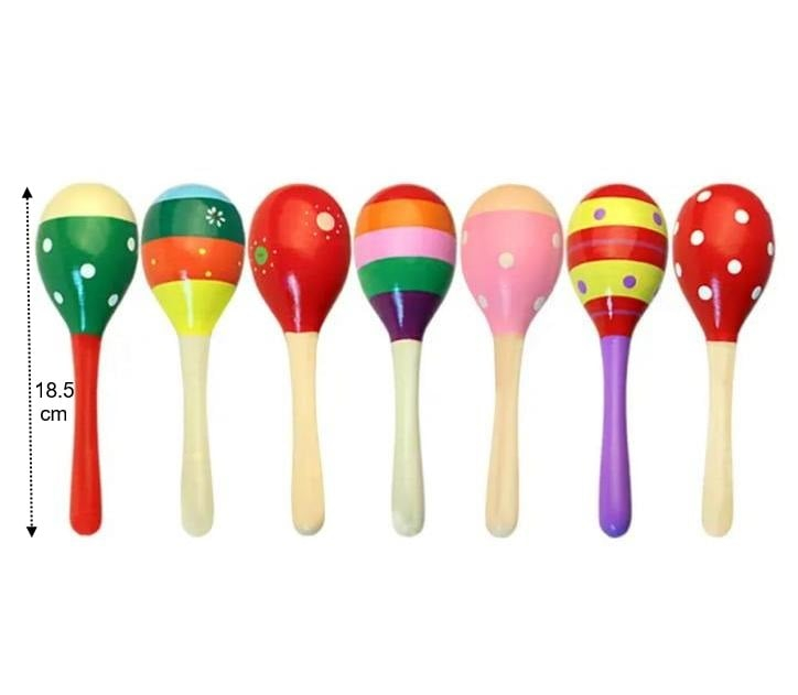Maracas din lemn pentru copii – instrument muzical pentru joacă și învățare [2]