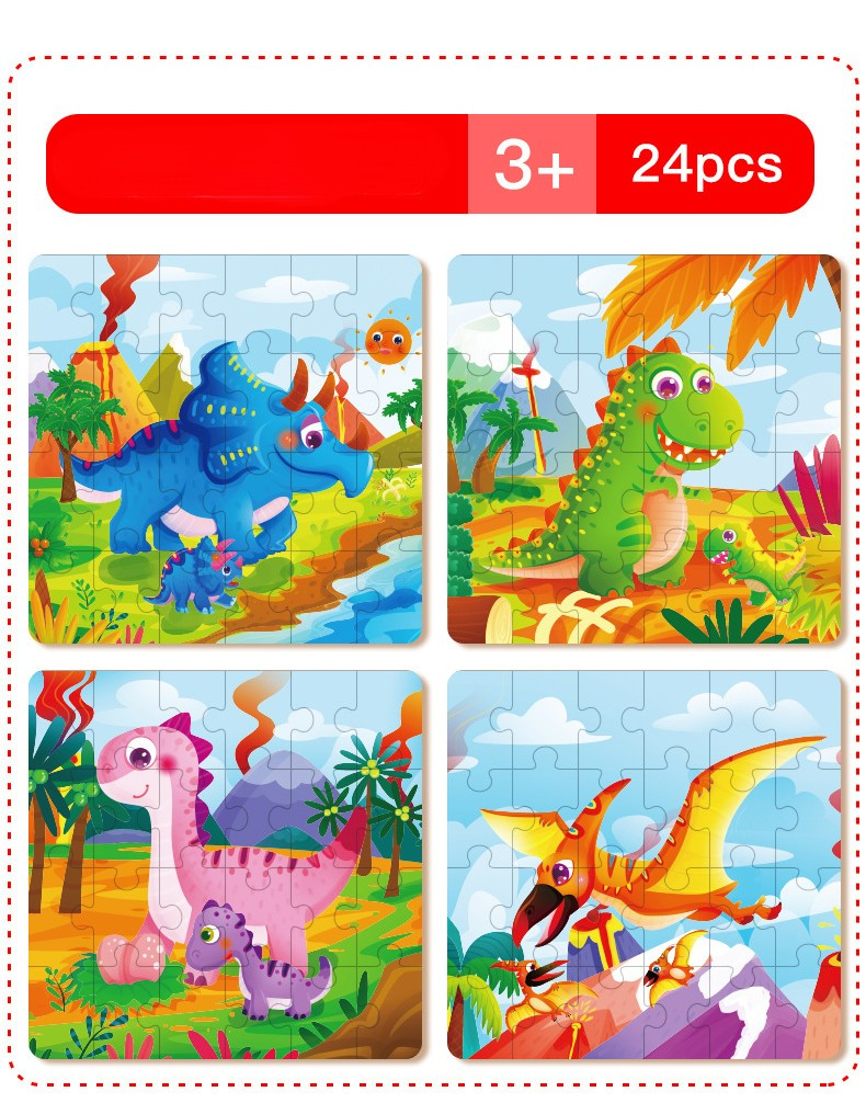 Puzzle Montessori 24 Piese  cu Scene Amuzante pentru Copii [2]