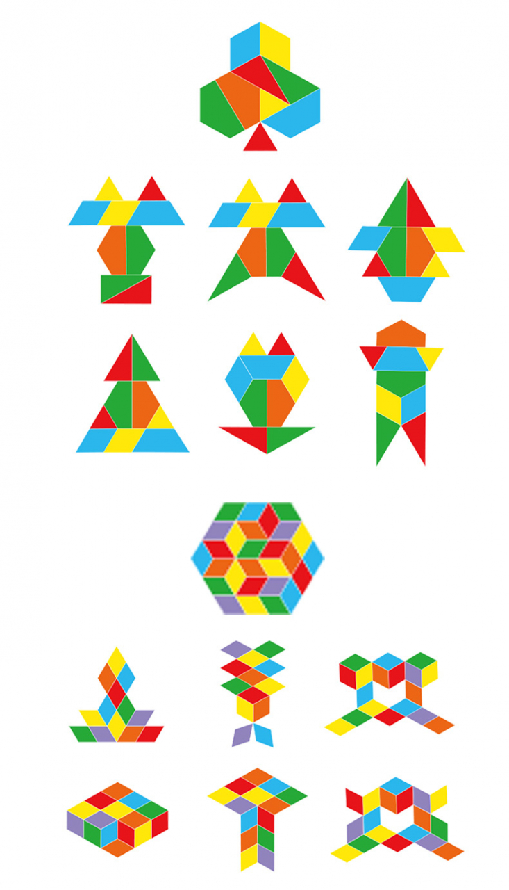 Puzzle educativ din lemn 4 în 1 [2]