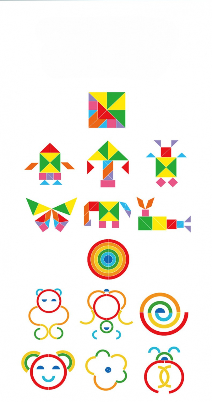 Puzzle educativ din lemn 4 în 1 [3]