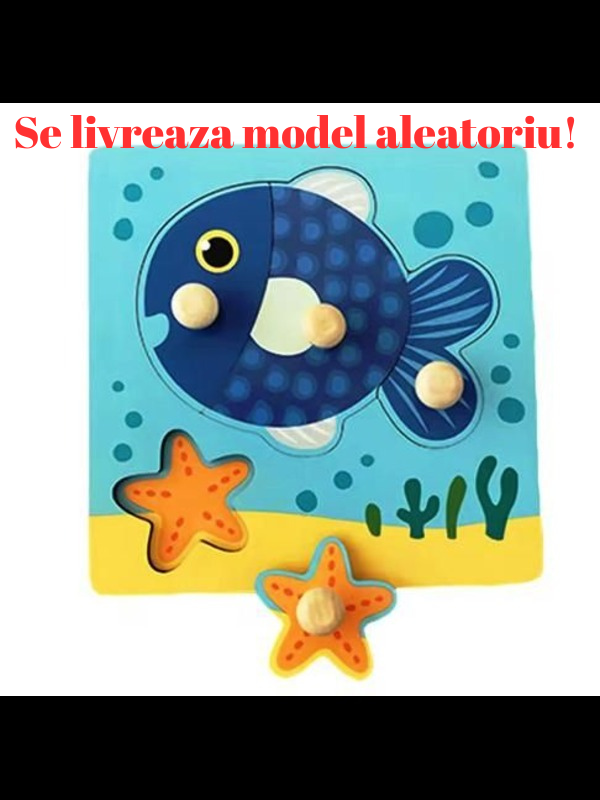 Puzzle incastru montessori din lemn [3]