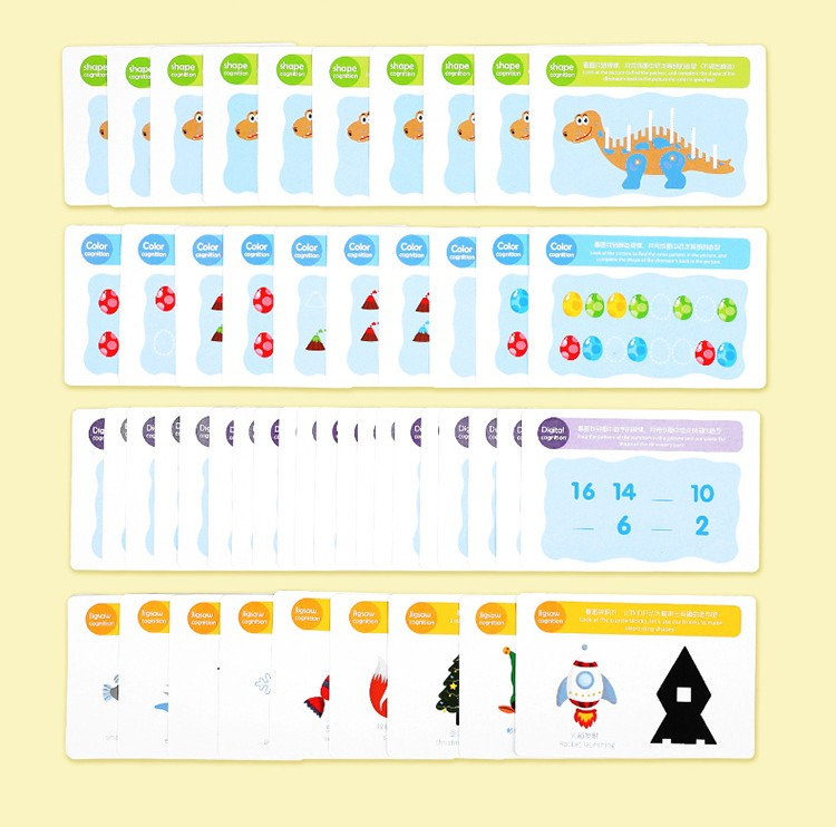 Puzzle Montessori din Lemn cu Dinozauri – Joc Educațional de Logică și Matematică pentru Copii [6]