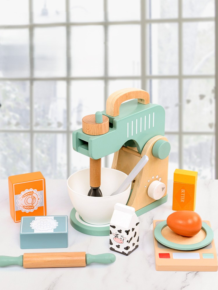 Set de gătit din lemn - robot de bucătărie/mixer [3]