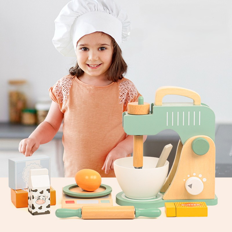 Set de gătit din lemn - robot de bucătărie/mixer [1]