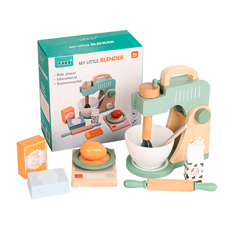 Set de gătit din lemn - robot de bucătărie/mixer [4]