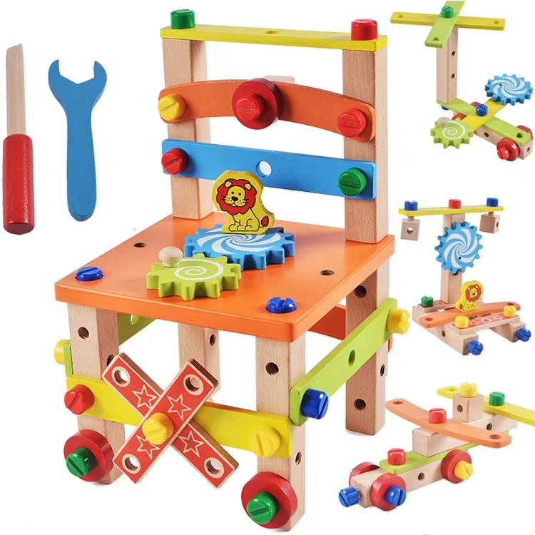 Scaun Montessori din Lemn – Jucărie DIY pentru Copii [1]