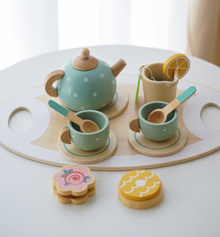 Set de ceai din lemn Montessori [3]