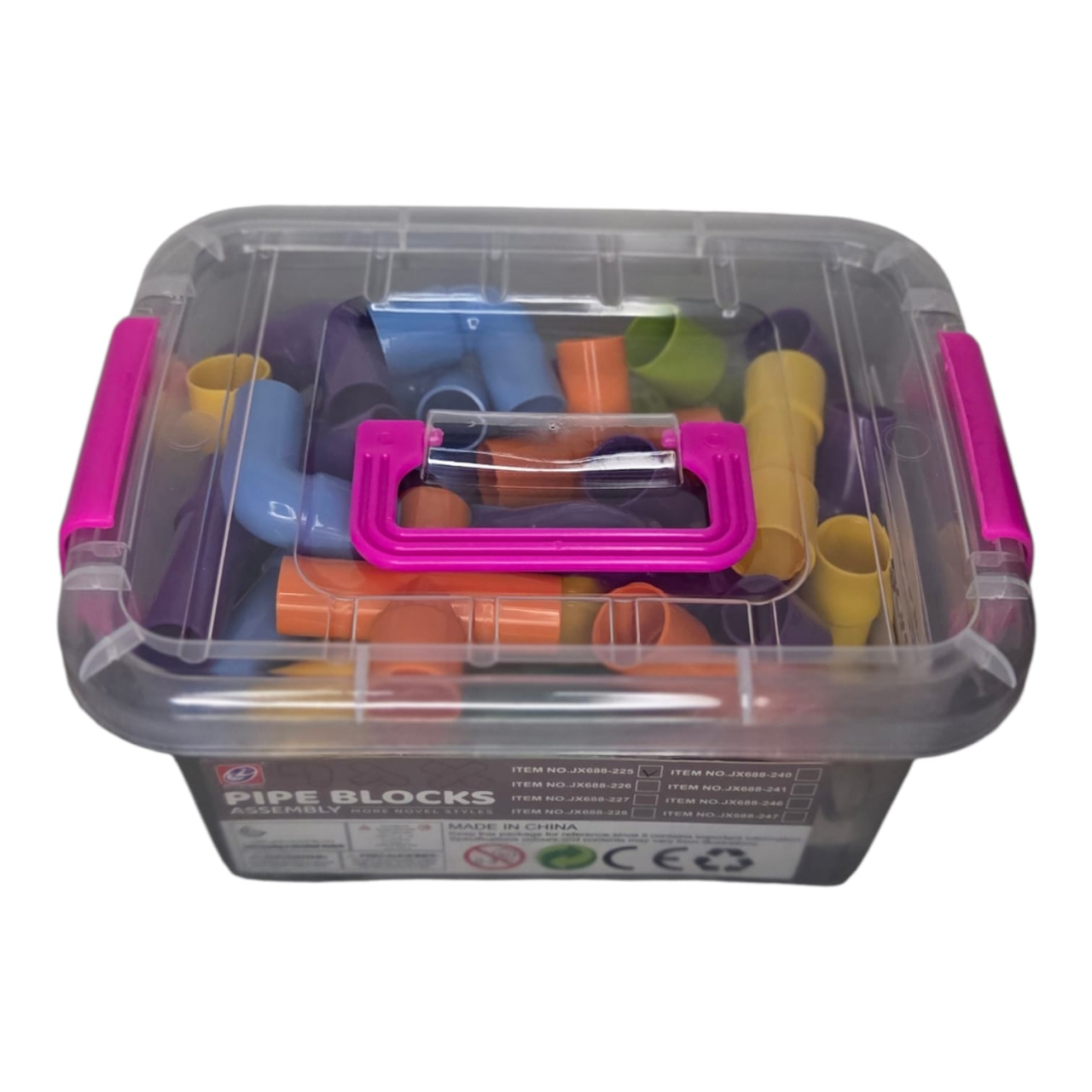 Set creativ cu tuburi de construcție – jucărie STEM copii, 50 piese [2]