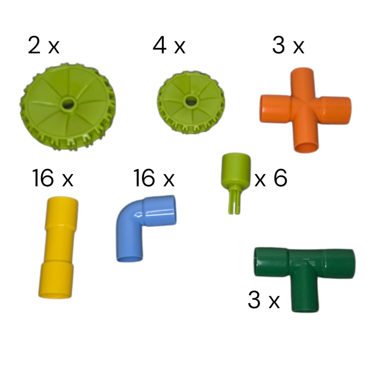 Set creativ cu tuburi de construcție – jucărie STEM copii, 50 piese [3]