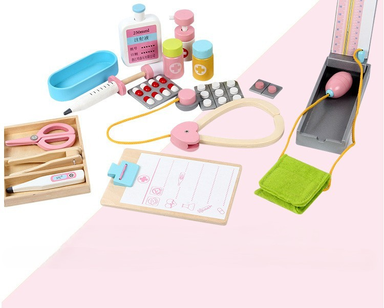 Set Doctor din Lemn pentru Copii – Joc de Rol Educativ Montessori [2]
