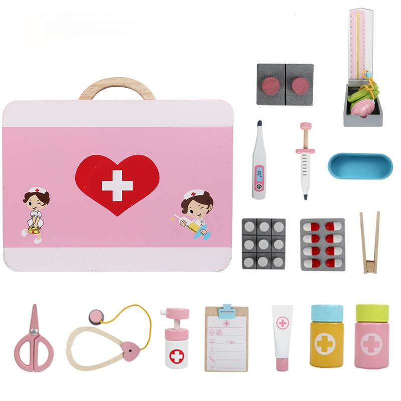 Set Doctor din Lemn pentru Copii – Joc de Rol Educativ Montessori [3]