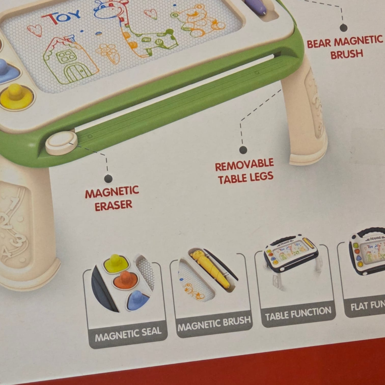 Planșă Magnetică pentru Desen Copii – Jucărie Educativă Creativă 3 Ani+ [3]