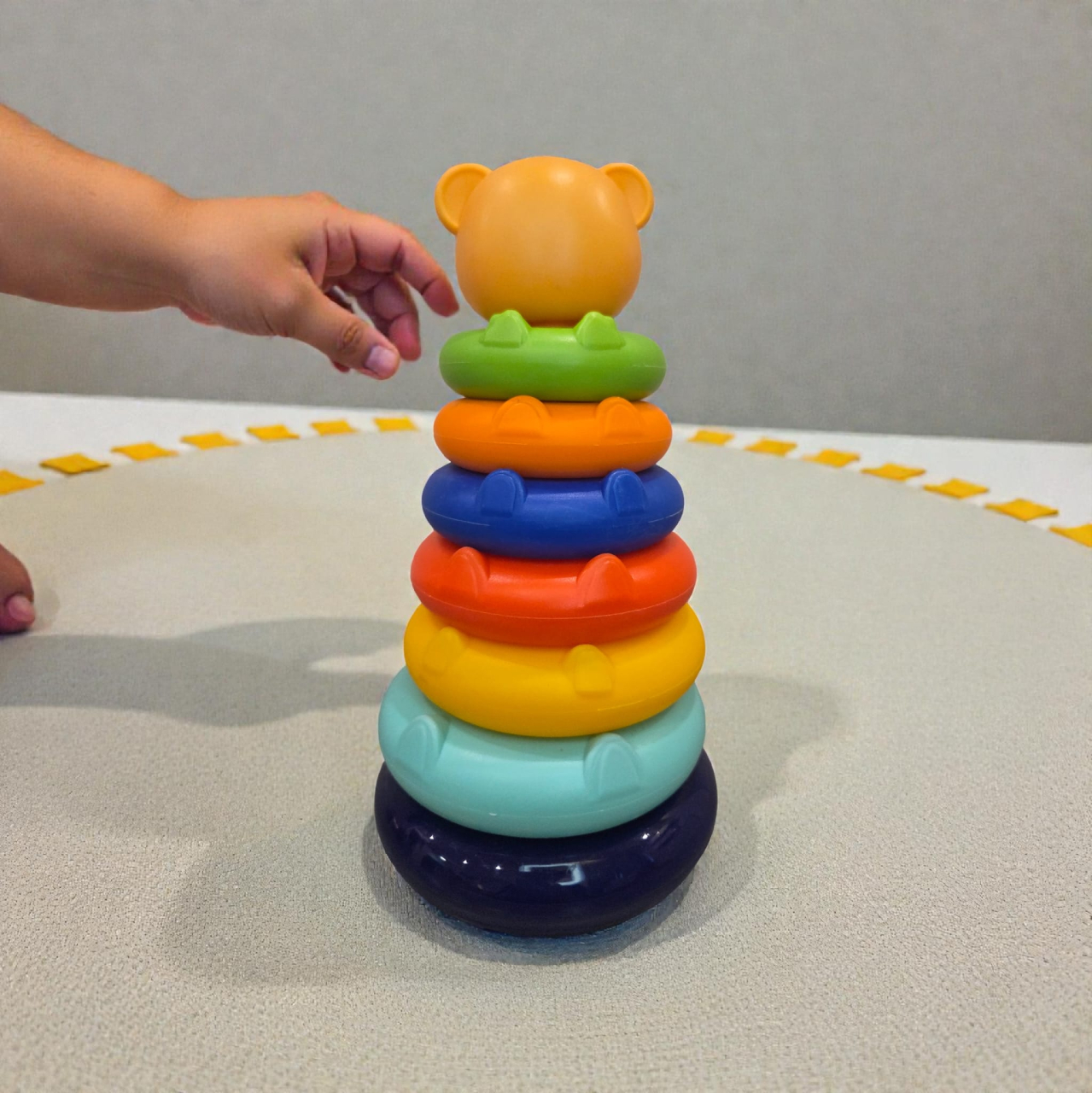 Turn senzorial  piramidă – jucărie educativă pentru bebeluși, 6 luni+ [2]