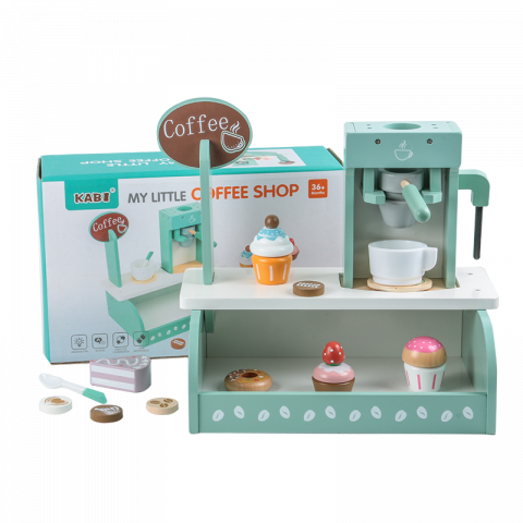 Set Preparare Cafea Lemn – Jucărie Educativă Copii [1]