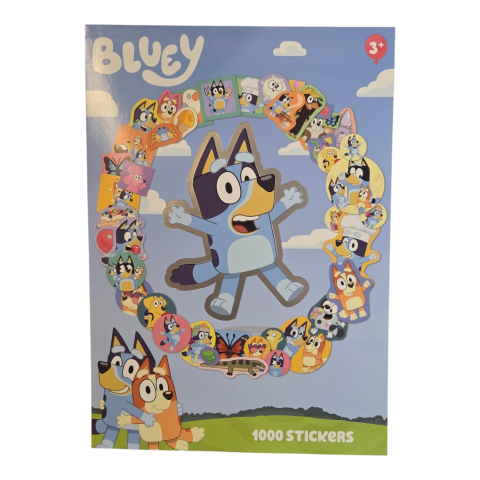 Stickere - Carte cu 1000 stickere Bluey pentru copii