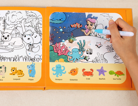 Carte senzorială cu apă – jucărie educativă creativă pentru copii [1]