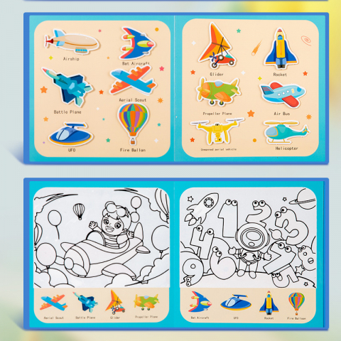 Carte senzorială cu apă – jucărie educativă creativă pentru copii [1]