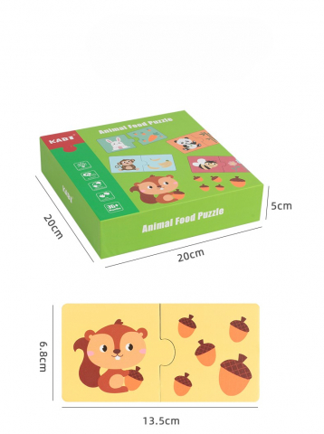 Joc de asociere, puzzle - Mama și puiul, Numără animalele [2]