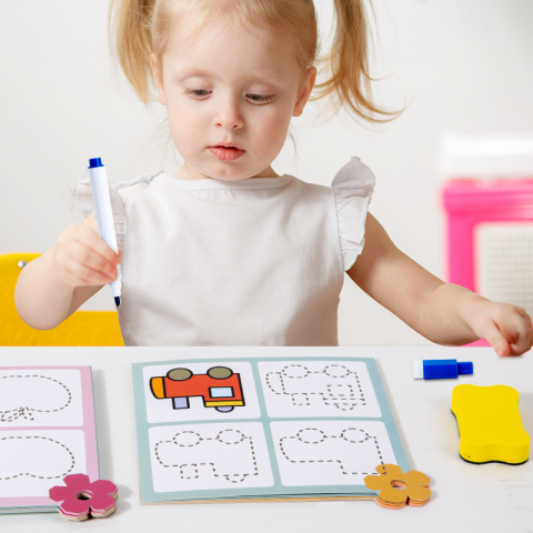 Logice - Jucărie Montessori de Antrenament cu Pix – Joc Educațional pentru Concentrare și Dezvoltare Cognitivă