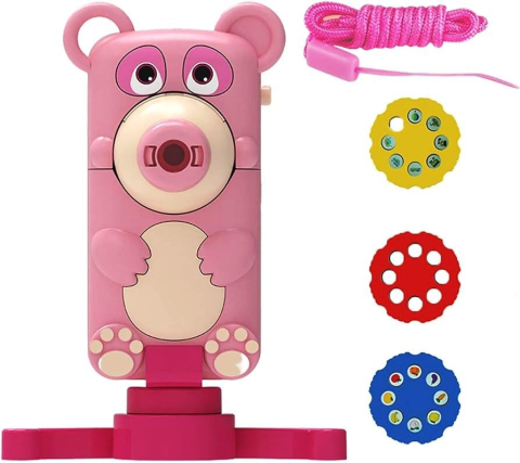 Senzoriale - Proiector de desen pentru copii – 6 discuri, 48 imagini, suport de prindere