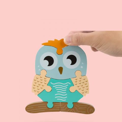 Produse - Puzzle 3D Montessori din Lemn