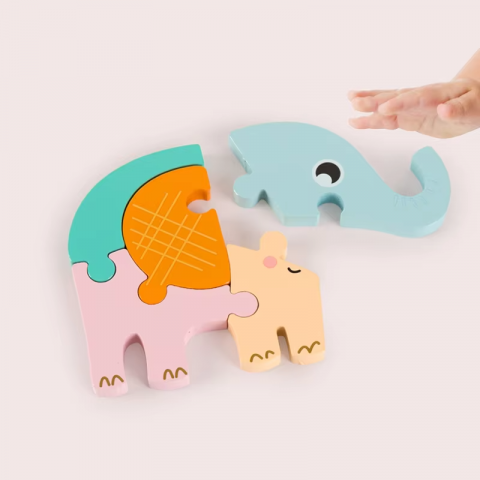 Produse - Puzzle 3D Montessori din Lemn