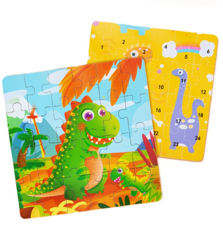 Produse - Puzzle Montessori 24 Piese  cu Scene Amuzante pentru Copii