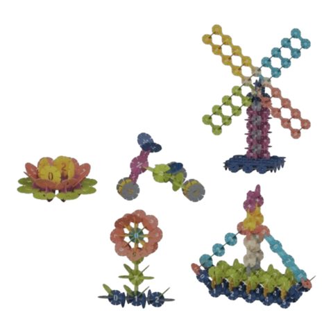 Jocuri de creativitate - Set de construcție cu fulgi de nea - 240 piese