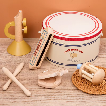 Instrumente muzicale - Set de instrumente muzicale din lemn 5 în 1