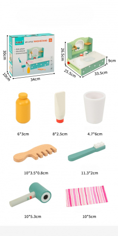 Set de Toaletă Montessori din Lemn [2]