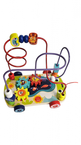 Senzoriale - Spirală motrică, Labirint Montessori cu bile și roți