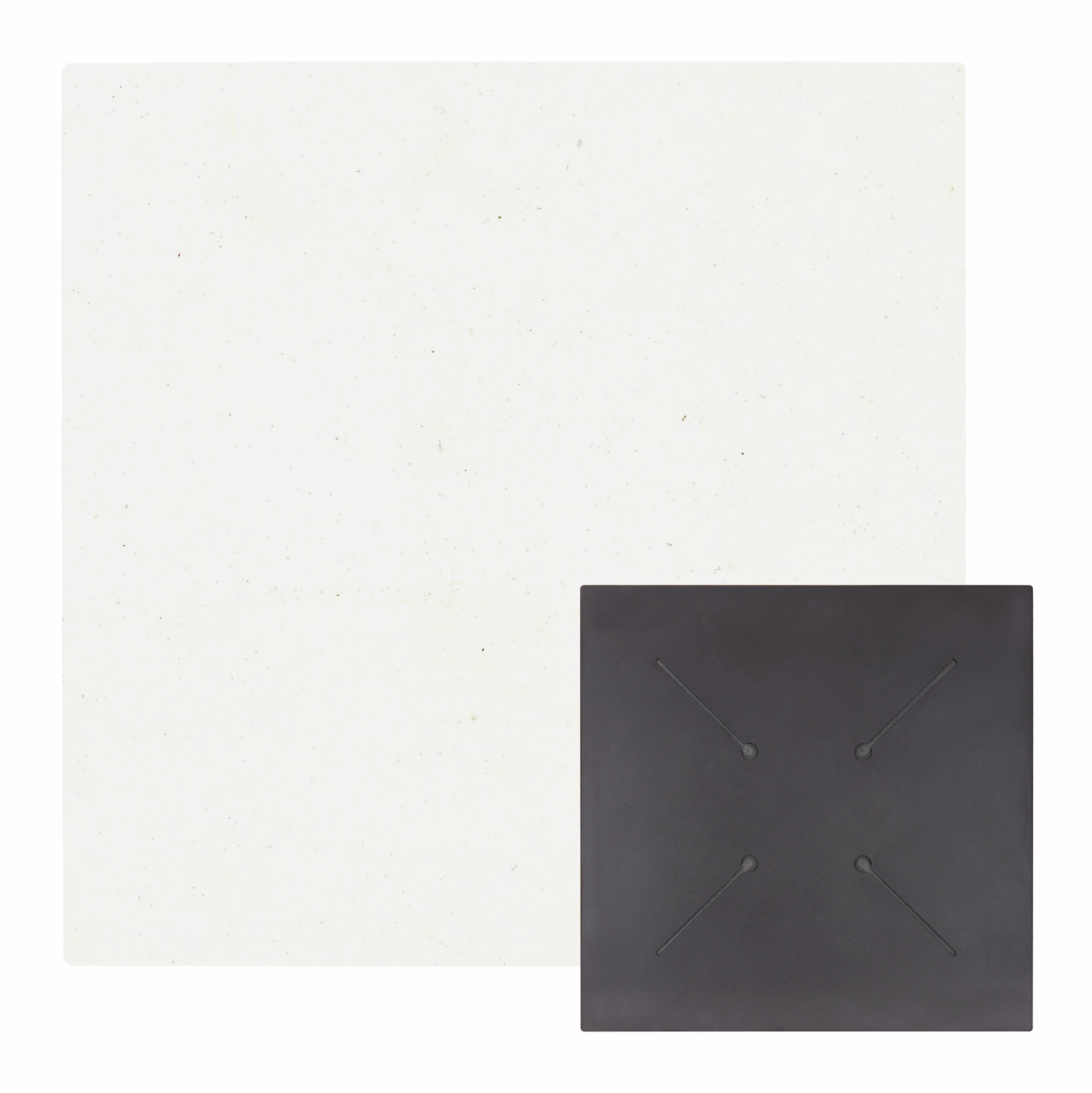 Blaturi HPL - HPL TABLETOP HM5837.22 SQUARE IN WHITE COLOR 60X60cm