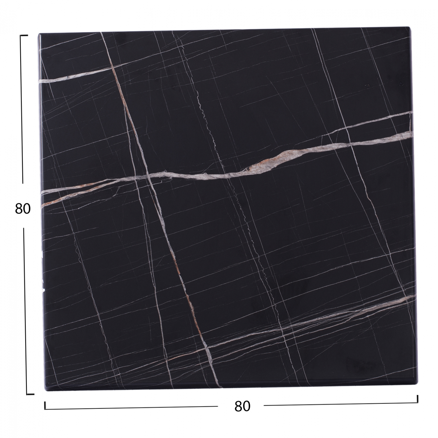 TABLE TOP BLACK MARBLE 741 WERZALIT 80x80 HM5231.13 [2]