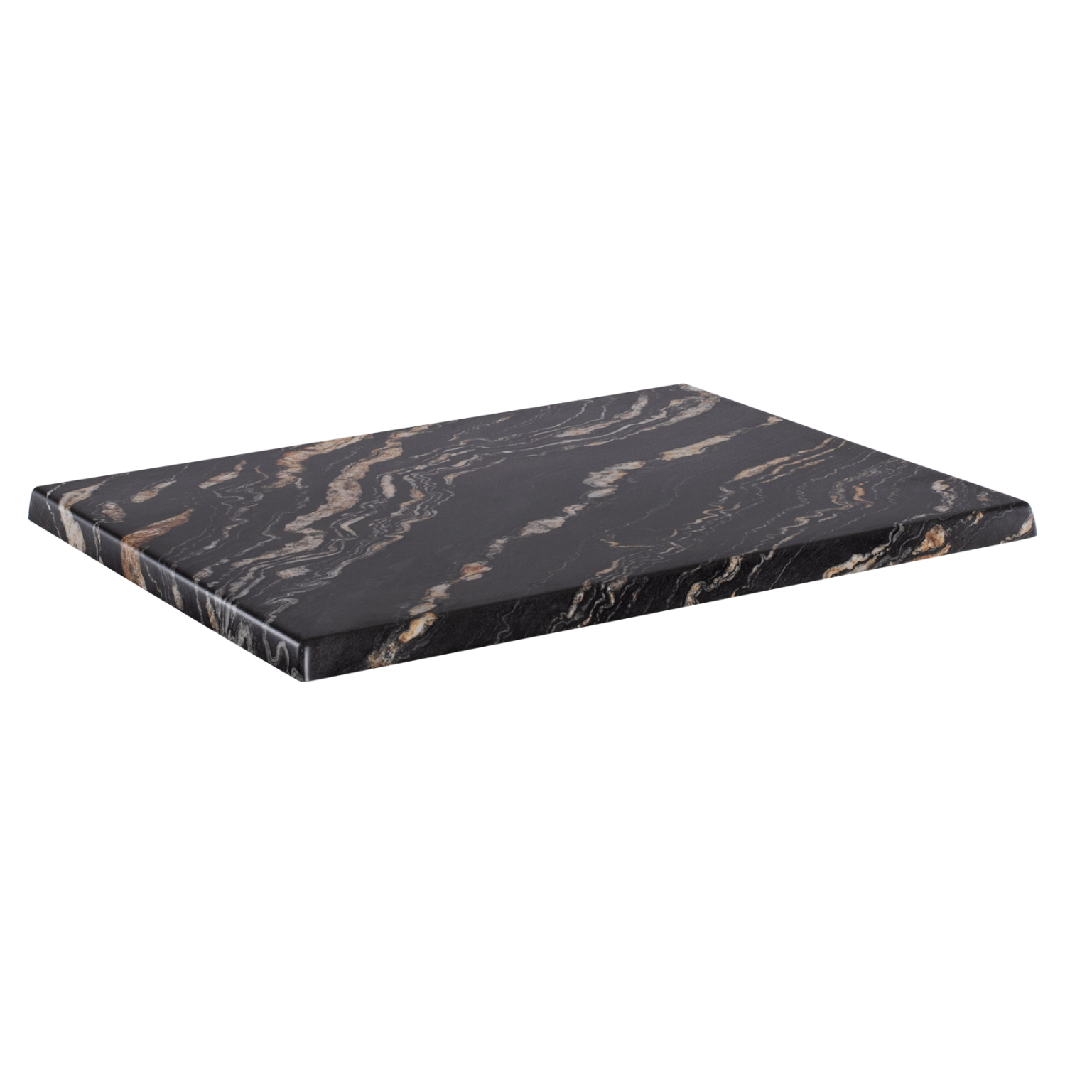 TABLETOP RECTANGULAR HM5630.15 WERZALIT 120X80cm. BLACK GOLD MARBLE 5787 [3]