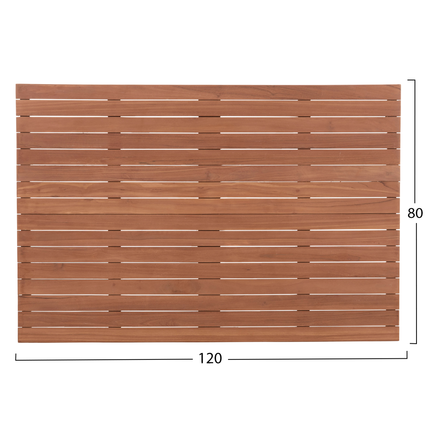 TABLETOP RECTANGULAR HM18138 TEAK WOOD--NATURAL COLOR 120x80x4(thickness)cm. [2]