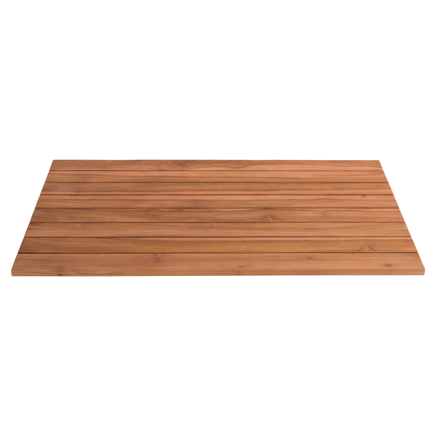 TABLETOP RECTANGULAR HM6138 SOLID TEAK WOOD IN NATURAL COLOR 130x80.5x2.5(thickness)cm. [4]