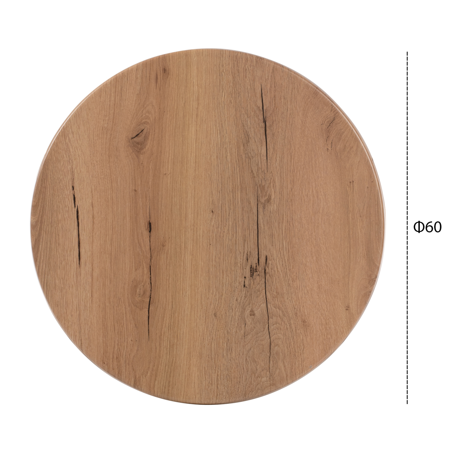 TABLETOP ROUND HM5227.14 WERZALIT 4680 Φ60 IN NATURAL WOOD COLOR [2]