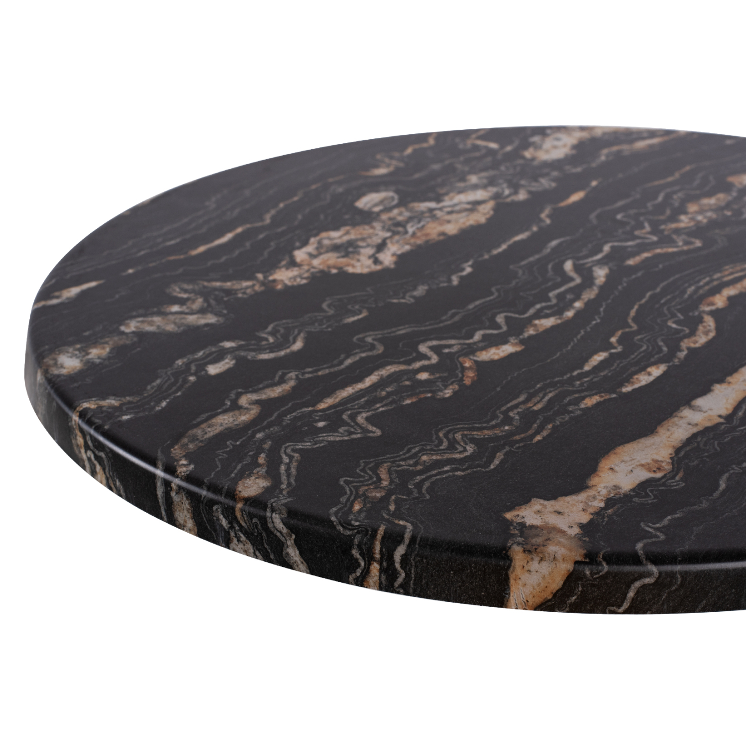 TABLETOP ROUND HM5227.15 5787 WERZALIT Φ60 BLACK GOLD MARBLE [4]