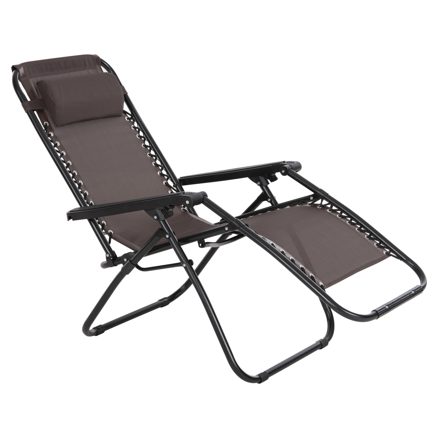 ARMCHAIR RELAX COMPANION HM5095.13 BROWN TEXTILENE-BLACK METAL 67x145x110Hcm. [3]