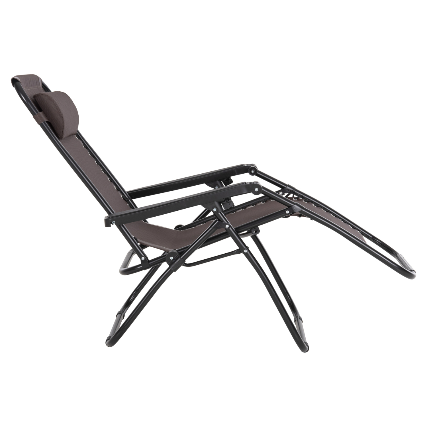 ARMCHAIR RELAX COMPANION HM5095.13 BROWN TEXTILENE-BLACK METAL 67x145x110Hcm. [6]