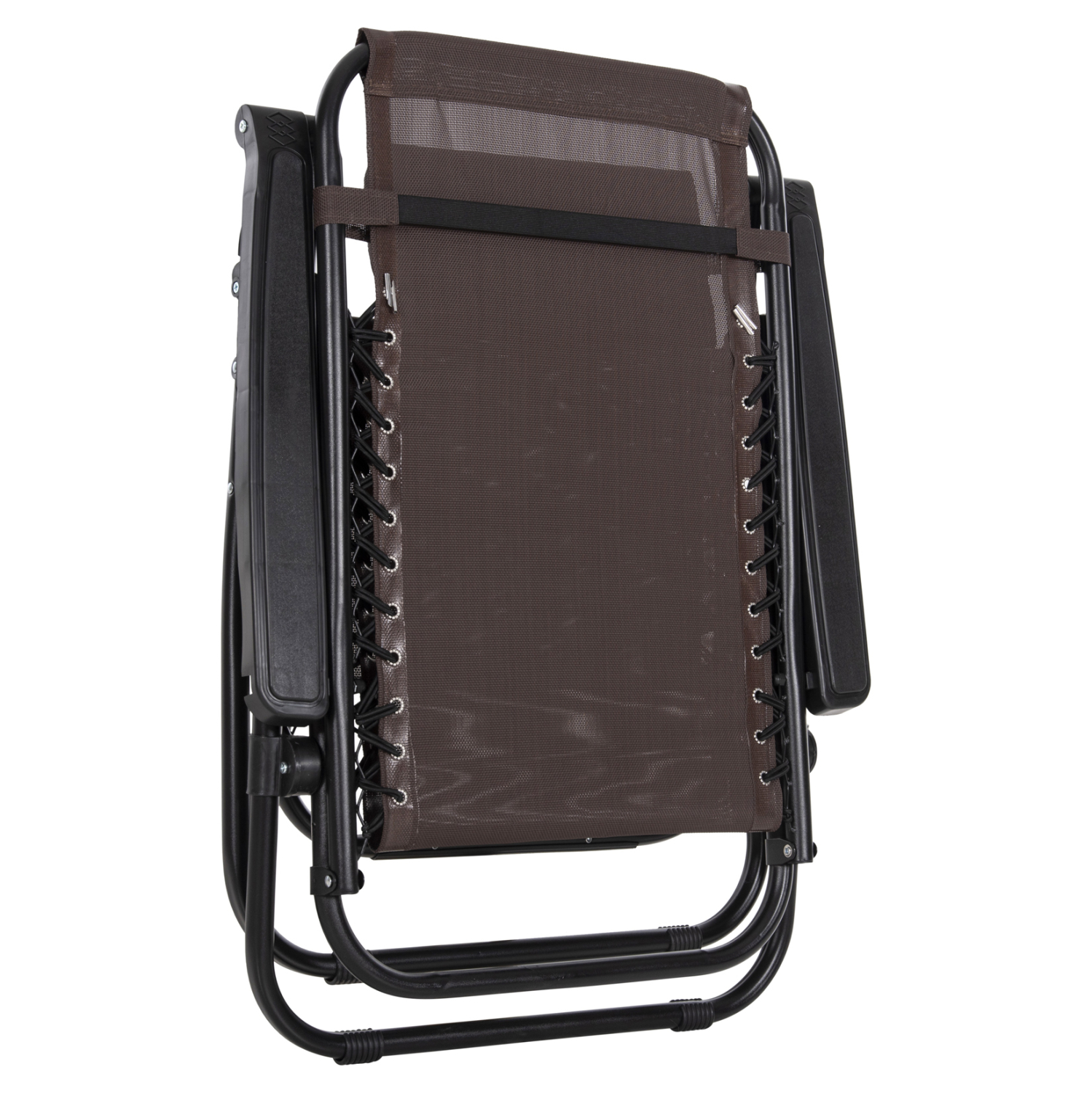 ARMCHAIR RELAX COMPANION HM5095.13 BROWN TEXTILENE-BLACK METAL 67x145x110Hcm. [7]