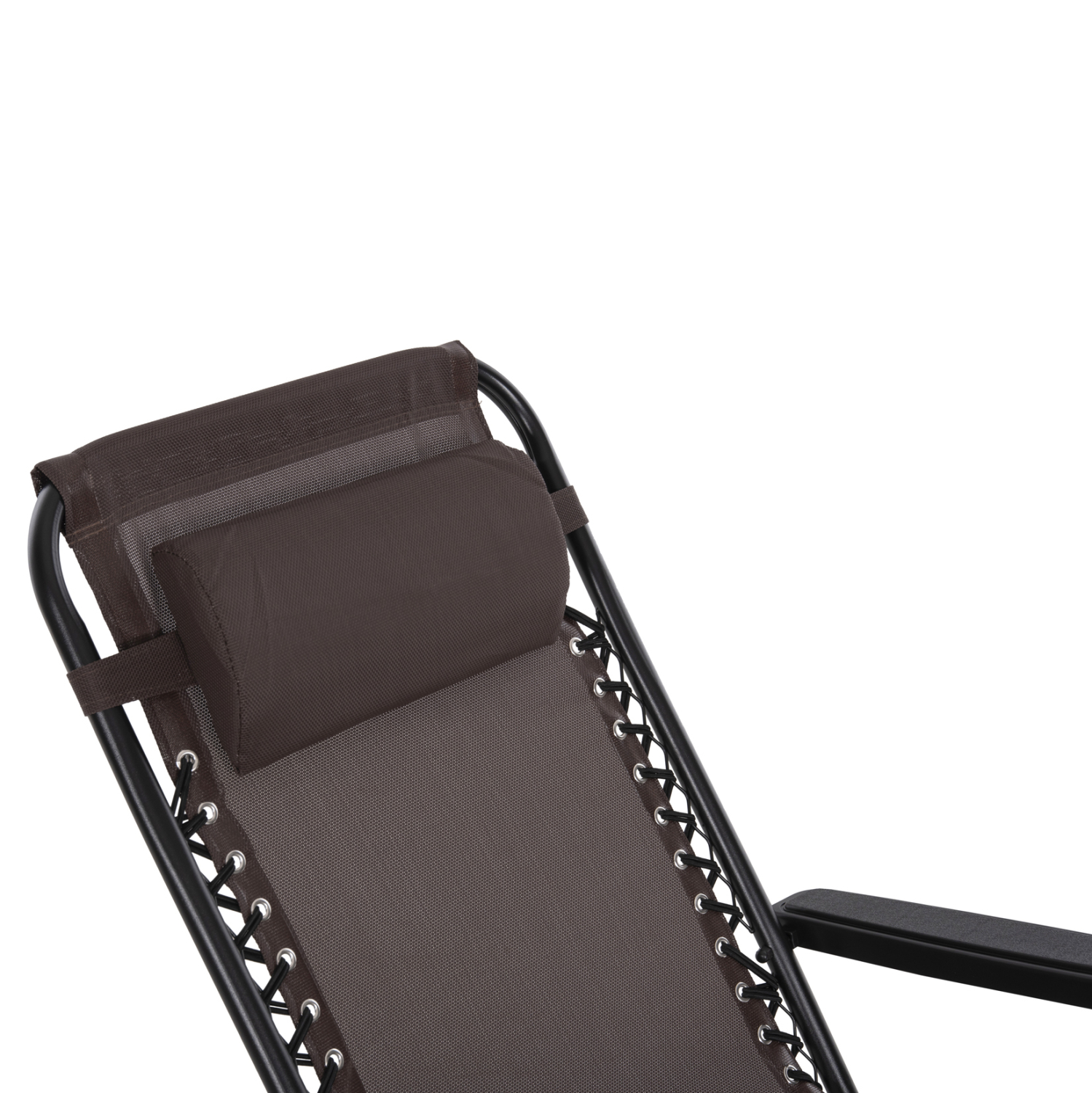 ARMCHAIR RELAX COMPANION HM5095.13 BROWN TEXTILENE-BLACK METAL 67x145x110Hcm. [8]