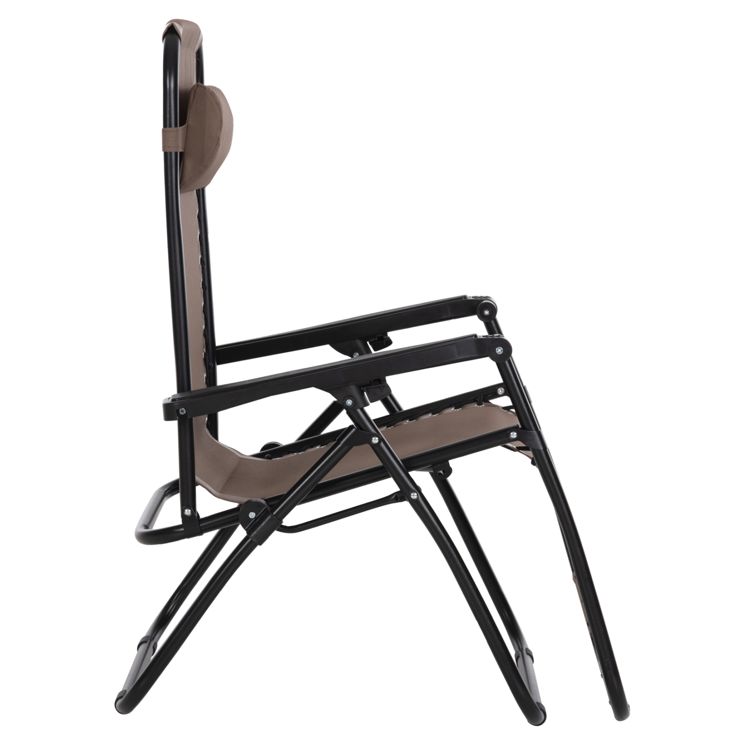 ARMCHAIR RELAX COMPANION HM5095.14 CHAMPAGNE COLORED TEXTILENE-BLACK METAL 67x145x110Hcm. [5]