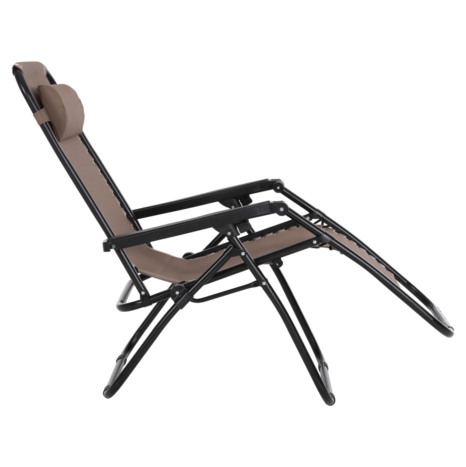 ARMCHAIR RELAX COMPANION HM5095.14 CHAMPAGNE COLORED TEXTILENE-BLACK METAL 67x145x110Hcm. [6]